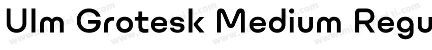 Ulm Grotesk Medium Regular字体转换